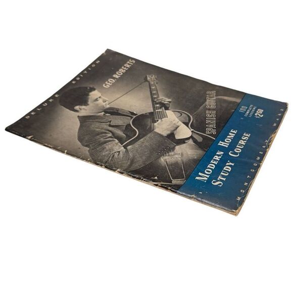 Modern Home Study Course Spanish Guitar Book By Geo Roberts 1941 Montgomery Ward - Picture 3 of 5